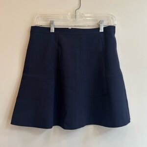 NAVY J CREW MINI SKIRT